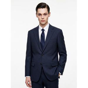 닥스 다크네이비 [LORO PIANA 원단] 울엘라 마이크로체크 수트 자켓 DMSJ4B021N3
