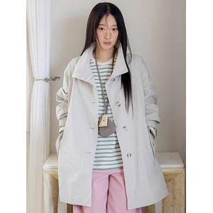 올리브데올리브 하이넥 싱글 트렌치코트 OW6SR2100