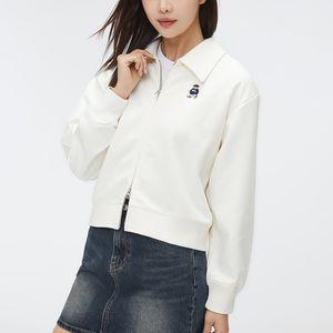 [스파오] (우디) 칼라넥 크롭 집업 (SPMWF12G51-O)