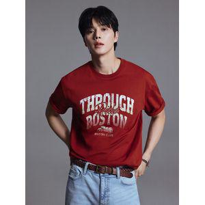 폴햄 남성 코튼 보스턴 빈티지 그래픽 반팔티_PHG2TS1220