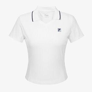 휠라 테니스 W 골지 크롭 카라 반팔티 B1 FS262TS11F001 191 472