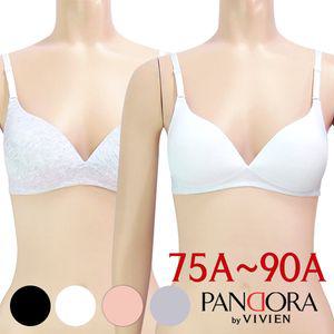 [판도라by비비안]75A-90A/주니어3단계 노와이어 면몰드브라1종(PBR7128)