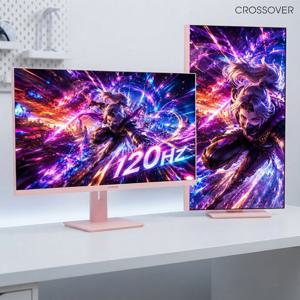 크로스오버 크로스오버 27QP124CM IPS QHD USB-C 핑크에디션 68cm 120Hz 피벗 게이밍 모니터 무결점