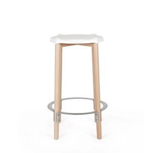 ALESSI [Alessi]알레시 푸엘 하이 스툴 화이트/네추럴 / PS21 W