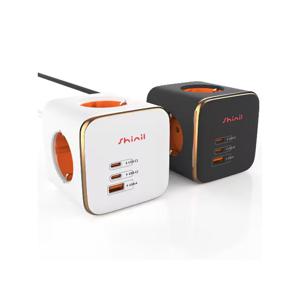 신일전자 신일전자 4구 과부하차단 USB 큐브잇 니케 7IN1 멀티탭 (1.5m)