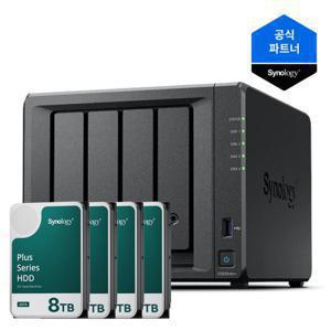 시놀로지 시놀로지 나스 DS925neo+ 4베이 [32TB] 8TBx4 HAT3320 NAS HDD 합본