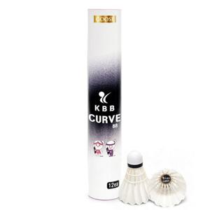 KBB KBB 커브 88 셔틀콕 배드민턴공  거위깃털 동호인 게임용 25타