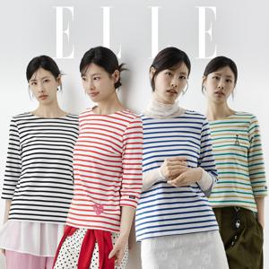 [ELLE] 26SS 엘르 프렌치 스트라이프 티셔츠 4종