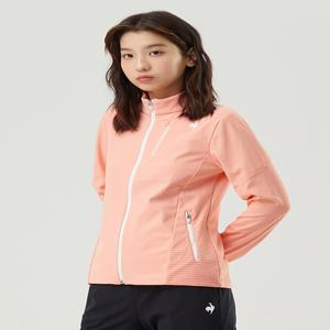 [르꼬끄] 남녀공용 AGA 트리코트 본딩 트랙탑 자켓 QP123GFT11 WHITE ORANGE QP123GFT11WOR