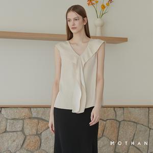 [런칭가 89000원] 모덴 24SS 클로이 프릴 슬리브리스 탑