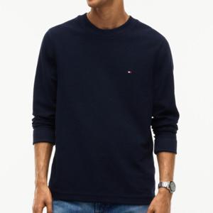 [타미힐피거] 남성 텍스처드 롱슬리브 티셔츠(T12G7TPO100MT1 DW5) T12G7TPO100MT1