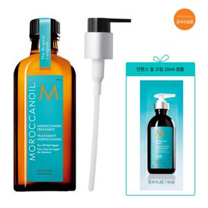 [모로칸오일][공식] 오일 트리트먼트 100ml (+펌핑기)(+인텐스컬크림 10ml)