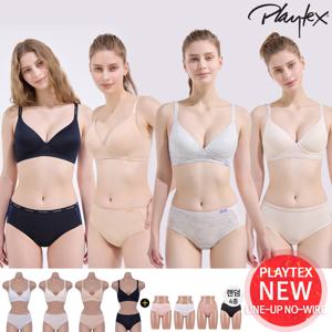 [PLAYTEX] 플레이텍스 Line-Up 노와이어 브라팬티 패키지 (4세트)