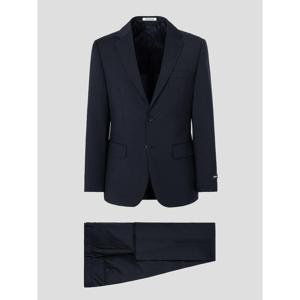 (로가디스) [SMART PLUS] MARZOTTO 울 스트레치 솔리드 레귤러 핏 수트 세트 - 네이비 PS00137858R
