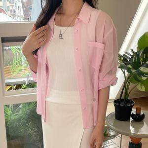 [라이브무료반품][듀엘] 소프트 쉬어 썸머 요루 셔츠_D262MSC359