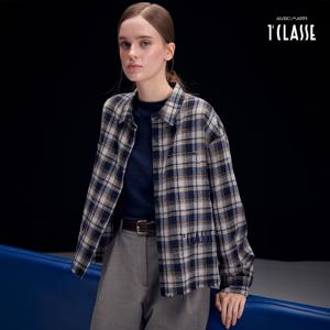 프리마클라쎄 울 100 체크 셔츠재킷 1종