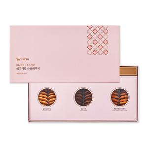 [신라명과] 세가지맛 사브레쿠키 1+1 선물용친환경쇼핑백증정