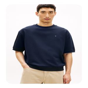 [타미힐피거] 2종택1 인테크노 반팔 스웨트 셔츠 (T12G1TPO160MT2) T12G1TPO160MT2