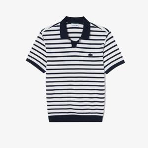 [라코스테] 26 S/S 남성 넥 배색 스트라이프 반팔 폴로 PH486E-56G (166) PH486256GSS
