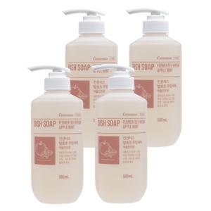 컨센서스 프리미엄 발효초 1종 주방세제 애플민트 500ml x4개