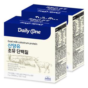 데일리원 산양유 초유 단백질 2,000mg X 30포 2통