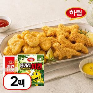 [하림] 바삭한 용가리치킨 + 너겟 300g x 2팩