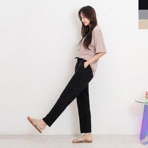 [에이치플러스몰]여성 밴딩 세미 일자 바지 편안한