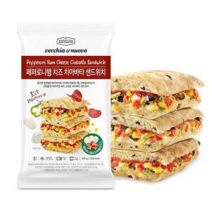 베키아에누보 페퍼로니햄치즈 치아바타 샌드위치 540g