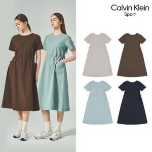[캘빈클라인][Calvin Klein][신상]26SS 여성 시어서커 원피스_637898