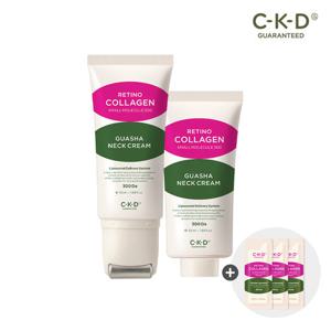 ♥목주름 마사지♥CKD 괄사목주름크림 더블세트(괄사목주름크림 50ml+리필 50ml)+콜라겐 앰플 1ml 3매 증정