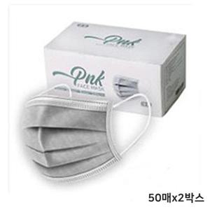 3중필터 일회용 덴탈마스크 대형 100매 그레이 성인용