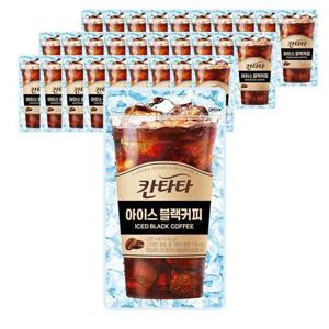 롯데 칸타타 아이스 블랙커피 230ml X 30팩 파우치 음료
