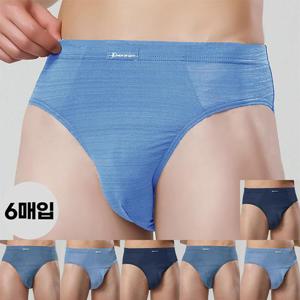 [BYC]제임스딘 남자 여름삼각팬티 시원한팬티 여름속옷 6매입 세트 남삼각 인밴드