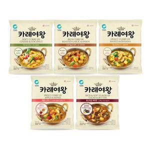 청정원 카레여왕 분말 108g(4인분) 5종 택5개 코코넛 망고바나나 애플허니