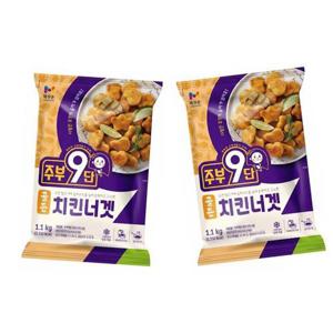 목우촌 주부9단 골든 치킨너겟 1.1kg X 2개