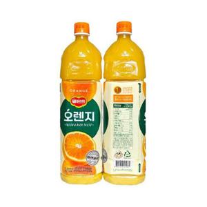 롯데칠성 델몬트 오렌지 주스 쥬스 과즙 1.5L x 12개 /s