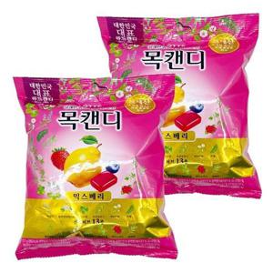 롯데 목캔디 믹스베리 217g x 2개