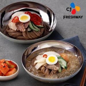 갤러리아_[CJ프레시웨이] 평양냉면 15인분 / 면 15팩 + 육수 10팩 + 비빔장 5