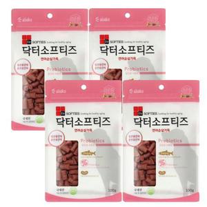 닥터소프티즈 프로바이오틱스 100g 4개 국산 애견간식