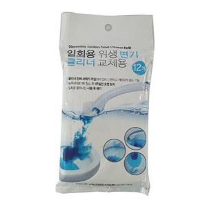 클리너 교체용 위생 12개입 변기 일회용 WFJEECN