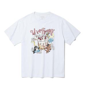 [인터크루]우먼스 캐릭터 중기장 반팔 화이트 ITA2TR51AWH