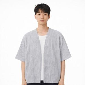 [리미드][리미드] 남성 여름 쿨웨이브 주름 가디건 5C-CA-WAVE01