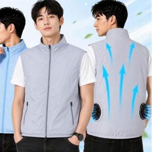 런웨이브 데일리 에어쿨 냉풍조끼 얼음팩 선풍기 포함 세트
