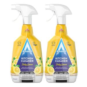 아스토니쉬 후드청소 주방 다용도 기름때 제거제 레몬 750ml 2개