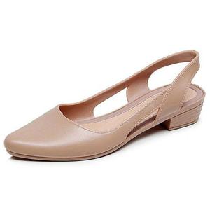 여성 정장 캐주얼룩 아쿠아 젤리 슬링백 발편한 슈즈 (WF50DBC)