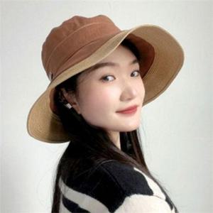 데일리 여성 버킷 햇 내부둘레56cm 캐주얼 벙거지 모자 여름 여행 WFO789C