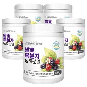 참굿즈 발효 복분자 농축 분말 150g 5통