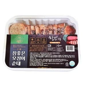 강원도 속초 전통 순대 수제 오징어순대 트레이포장 500g