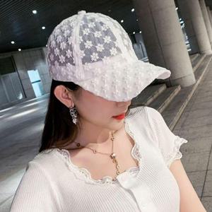 여자 2컬러 썸머 얇은 꽃자수 볼캡 WFHK9JA