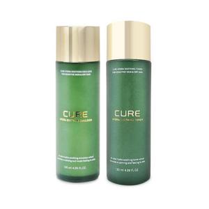 김정문알로에 큐어 하이드라 수딩 2종 세트 토너+에멀전 (130ml + 130ml) 1